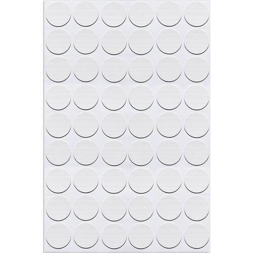 Uxcell 54 in 1 Thin Line Self-adhesive Screw Hole Stickers,1-Sheet Self-adhesive Screw Covers Caps Dustproof Sticker 21mm
