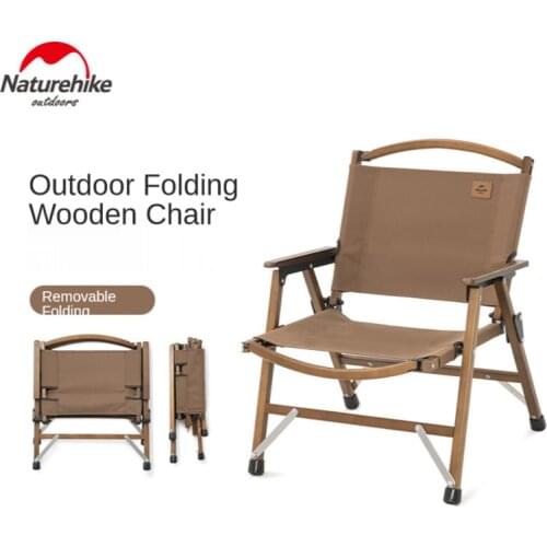 Naturehike Solid Wood Outdoor Folding Chair Portable Detachable Leisure Chair For Camping Picnic Chair Sketch Chair Kermit Chair