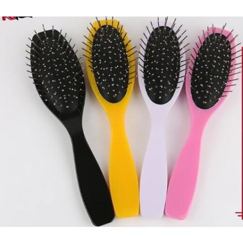 Steel tooth comb plastic friction resistant hairpiece comb