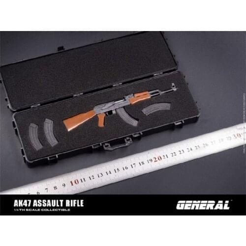 In Stock GENERAL GA-004 1/6th Weapon AK47 Rifle Gun Non-fired Model For Usual Doll Soldier Accessories