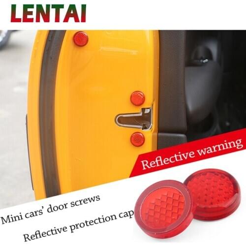 LENTAI For Renault megane 2 3 duster captur clio 4 BMW e46 e39 e90 Lexus 1Set Auto Car Screw Reflective Protection Cap Stickers