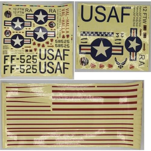 Unique Model T6 RC Airplane Stikcer