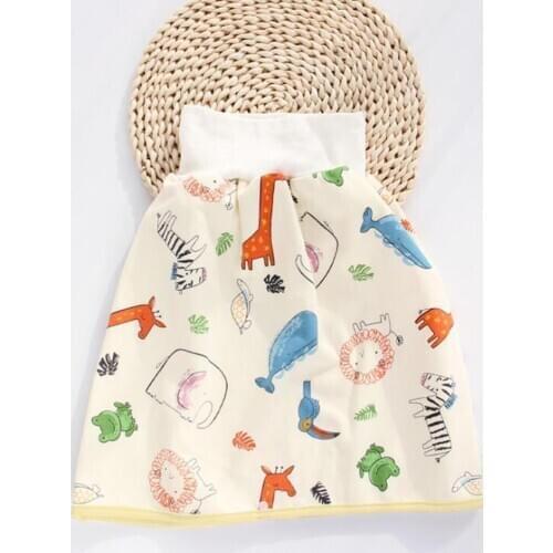 TPU Waterproof Baby Diaper Comfy Reusable Baby Diaper High waist Skirt Shorts 2 in 1 Nighttime Anti-Bedwetting Training Skirt