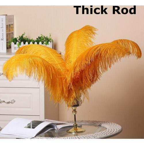 12pc orange color Dyed high quality ostrich feathers plumes drabs for diy home hotel decorate