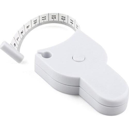 2pcs/set Chart Tester Fitness Measure Tape Accurate Portable Lose Weight Body Fat Caliper Accessories White Bodybuilding Tool