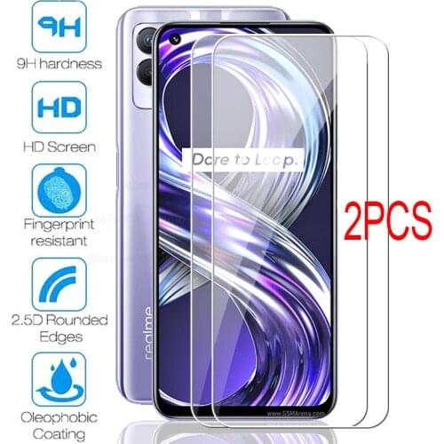2Pcs 6.6 inches protective glass for Realme 8i 5G Phone Film screen ptotector films Real me 8i 8 i realme8i 2021 safty sklo film