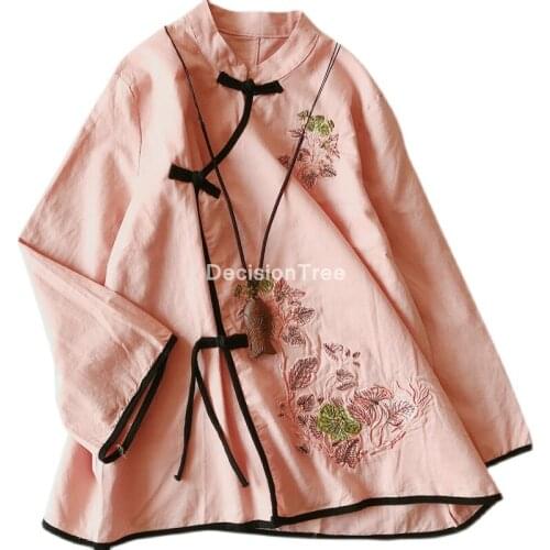 2021 traditional chinese clothing for women hanfu top womens tops and blouses oriental china clothing fairy lady cheongsam tops