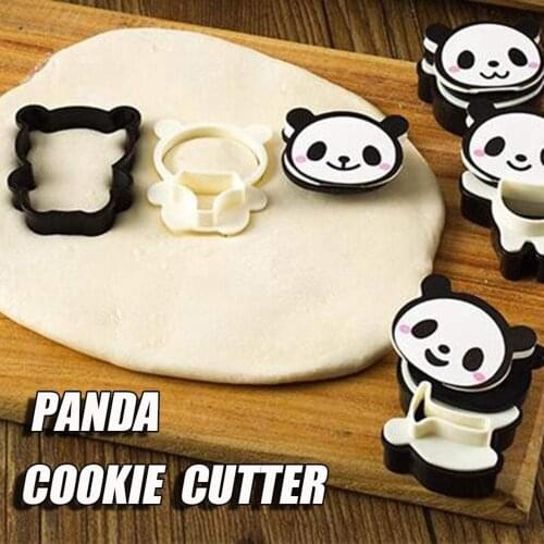 3D Cute Panda Shape DIY Biscuit Cutter Cake Cookie Mold Kitchen Baking Tools Decorating Tool Bakeware Durable Practical