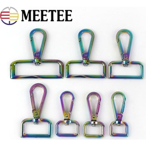5/10pc 13/16/20/25/32mm Colors Metal Buckles Webbing Belt Trigger Swivel Lobster Clasp Clip Buckle Snap Hook DIY Bag Accessories