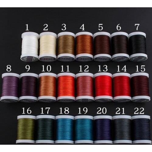 5pc 0.4mm Round Waxed Thread Strong Polyester Cord Wax Coated Strings for Leather Craft Sewing Braided Bracelets DIY Accessories