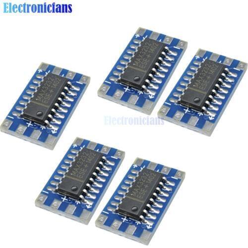 5pcs Mini Serial Port For Arduino MCU RS232 to TTL Converter Adaptor Board Module MAX3232 3-5V Electronic Parts Development