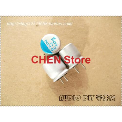 50PCS NIPPON PSC 6.3V470UF 8X8MM Motherboard Solid Capacitor psc 470UF 6.3V CHEMI-CON Aluminum shell electrolysis 470uF/6.3V