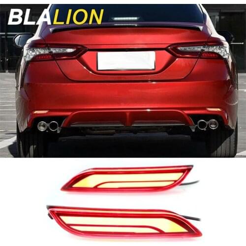 Car Rear Bumper Brake Light For Toyota Camry 2018 2019 12V LED Reflector Turn Signal Light Reversing Lamp Driving Fog Lights
