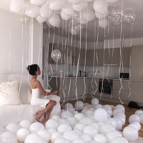 White Balloons Wedding Party White Inflatable Helium Balloons Baby Shower Birthday Party Decoration Supplies Wedding Decoration