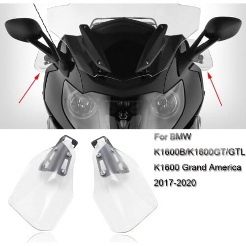 For BMW K1600GT K1600GTL K1600B K1600 Grand America GT GTL B 2017-2020 Handguard Hand Guard Shield Protector Windshield