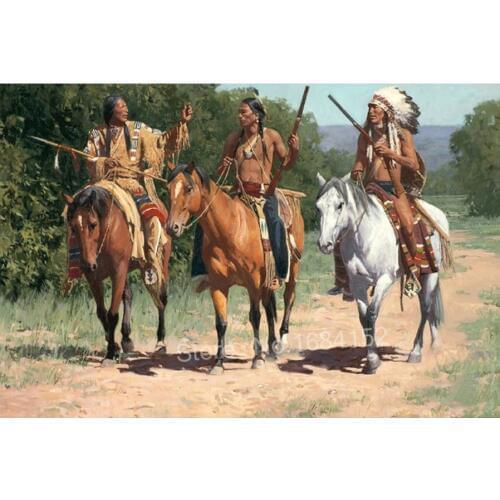 Home Decor square drill 5D DIY Diamond Painting native indian horse Diamond Embroidery sale Cross Stitch Mosaic Needlework