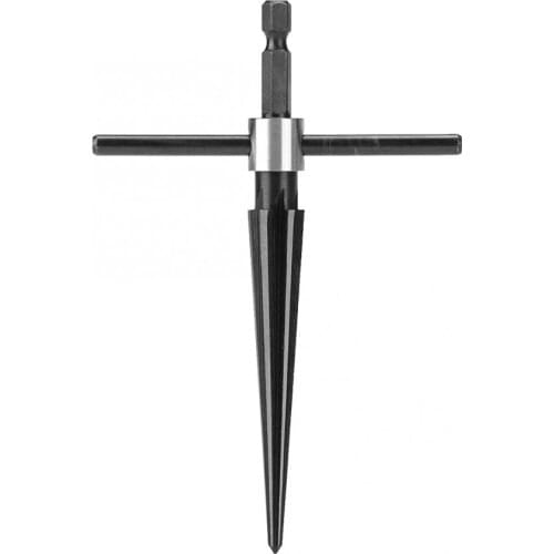 HandHeld Reamer Pin Hole Handheld T Shape Tapered Hex Reamer for taper holes on top of planks chamfering screw sinking holes