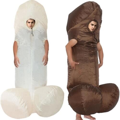 Halloween Costume for Men Inflatable Willy Adult Costumes Fancy Dress Penis Sexy Anime Suit Disfraces Adultos C65136AD
