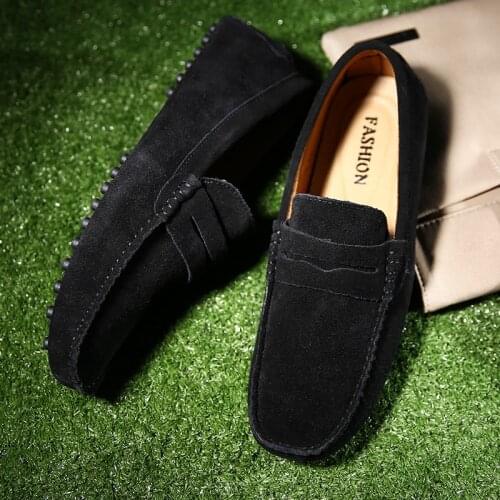 Moccasins Driving Shoes Loafers Leather Casual Shoes Plus Size 47 48 49 Ten Colors Lightweight Soft Free Shipping Dropshipping