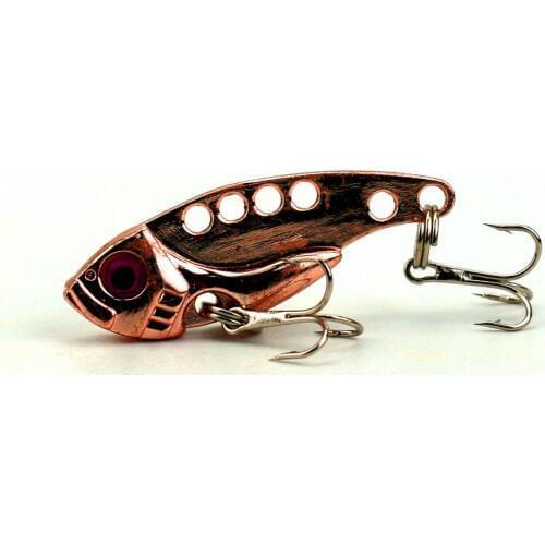 New 1pcs Vibration Fishing Lure Metal VIB Rattle Lures 4cm 7g Hard Blade Hooks Crankbait Isca Artificial Fishing Wobblers