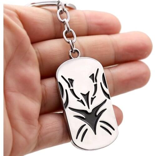 New Cosplay Pendant Keychain Japan Anime YuYu Hakusho Keychain Jewelry Cartoon Kuwabara Kurama Weapon Pendant Keyring Key Holder