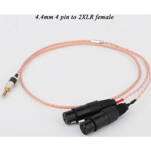 Preffair New Upgrade Cable Replacement for Digital Audio Player NW-WM1A, NW-WM1Z, 4.4mm Male plug to 2 XLR Male Female Balanced