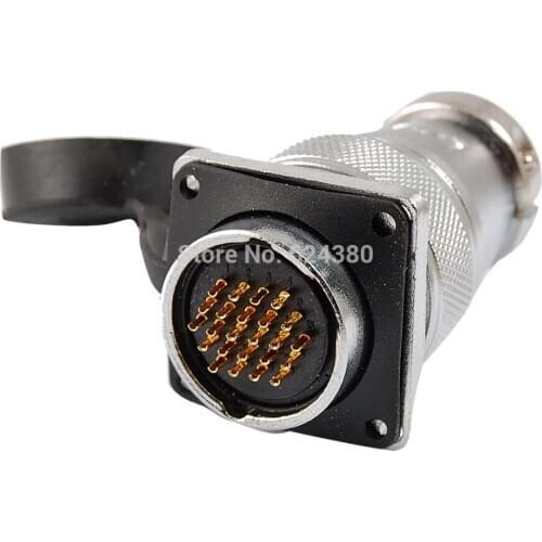 PLS28-24 Waterproof 24 Pin Electric Deck Circular Aviation Connector Adapter Plug 5A 250V AC