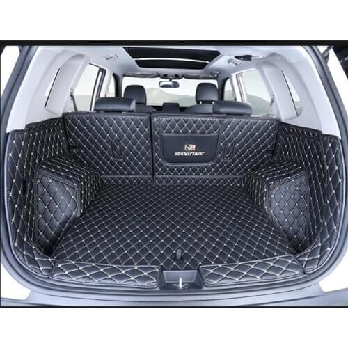 Full-enclosed 3D car trunk mat modified boot mat for Kia Sportager 2018