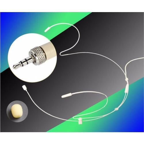 Pro Headset Headworn Condenser Microphone Earphone For Sennheiser 3.5 mm Screw Locking Plug Wireless Body-Pack Transmitter