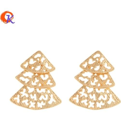 Cordial Design 30Pcs 23*25MM Jewelry Accessories/DIY Making/Charms/Sector Shape/Genuine Gold Plating/Hand Made/Earring Findings