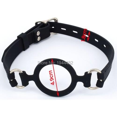 SODANDY Open Mouth Gag Silicone Ball Gag Sex Slave Sex Toys For Women Bondage Restraint O Ring Gag Adult Game For Couple Torture