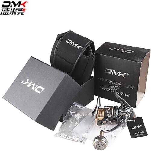 DMK Spinning Fishing Reel 800-5000 5.2:1 9+1BB Full Metal Spinning Reel Professional Saltwater Lure Reel with Reel Bag