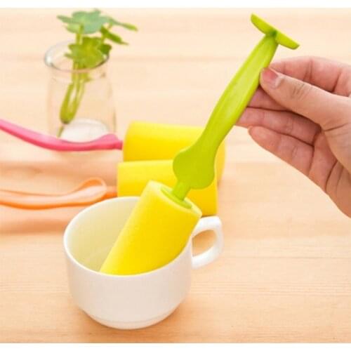 1PC Creative Style Mr Gentleman Useful Sponge Brush Bottle Cup Glass Washing Cleaning Kitchen Item Cleaner Tools for Dish