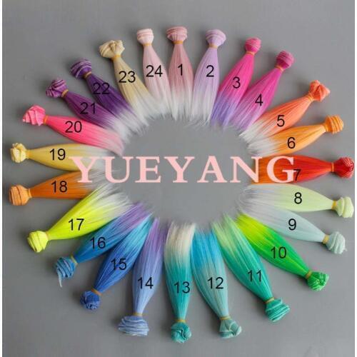 10PCS/LOT Doll Tress Straight BJD Doll Hair DIY 15CM