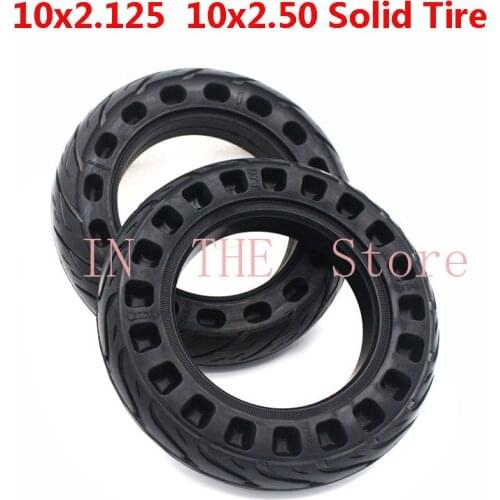 10x2.125/ 2.50 Solid Tire 10*2.125 Tubeless Tyre for Electric Scooter Balance Car 10 Inch Explosion-proof Solid Tire Accessories