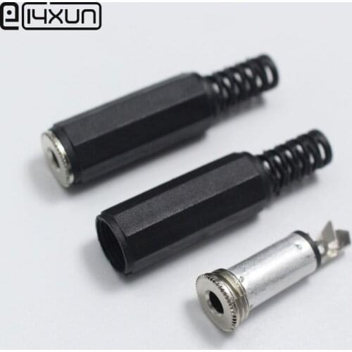 5pcs 3.5mm Female Socket Audio Connector 3.5 mm jack Stereo Headset Dual Track Headphone for 3Pole Plug