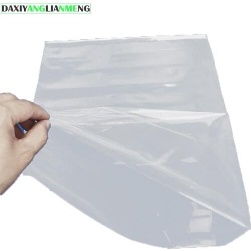 50pcs/lot 7Silk Thickening Tote Plain End High Pressure Intima Bag Pe Package Bagging Transparent Moisture-proof Plastic Pouch