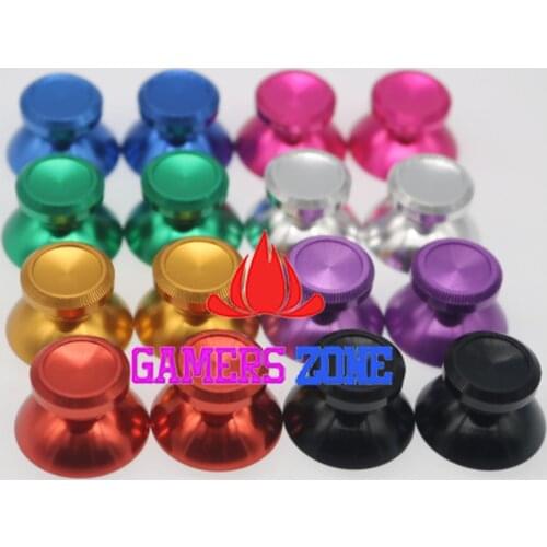 8pairs for xbox one Aluminum Alloy Metallic Metal Analog Thumbstick for PS4 Dualshock 4 Mix colors