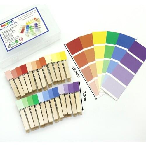 Montessori Wood Color Sorting Clips Game Educational Toys For Toddlers Color Learning Sensory Toys Juguetes Montessori K0644H