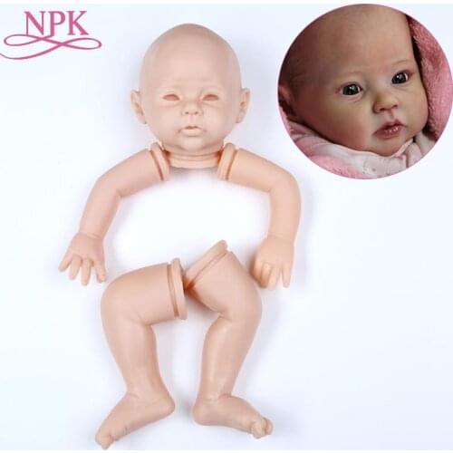 NPK 20inch reborn doll kit DIY unfinished doll parts fresh color