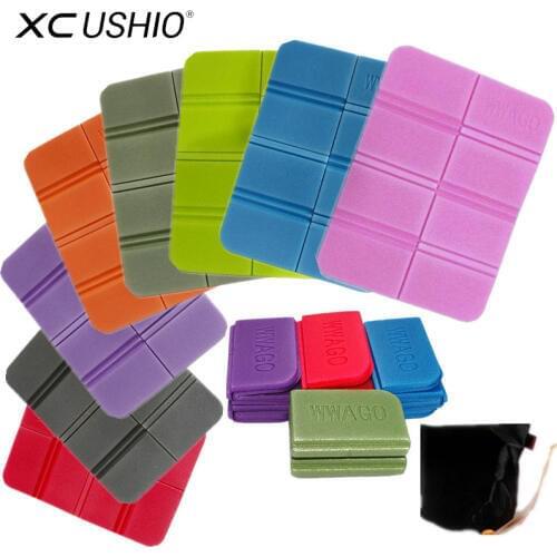 XC USHIO Outdoor Camping Mat XPE Waterproof Foldable Seat Foam Pad Chair Picnic Moisture-proof Mattress Beach Mat Pad