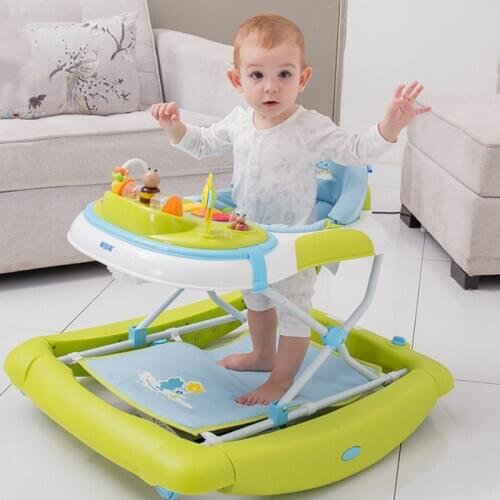 Musical baby learning walker children walking tool multifunctional anti rollover toddler baby walker rocking chair 2 in 1