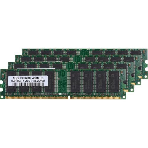 4GB Kit (4x 1GB) DDR1-400MHz PC Desktop Memory PC1-3200 184pin Non-ECC DIMM Ram,green