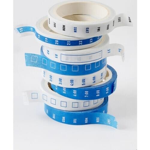 Japanese Washi Paper Tape Set Schedule Lattice Masking Sticky Decorative DIY Scrapbook Tapes Office Stationery 4pcs