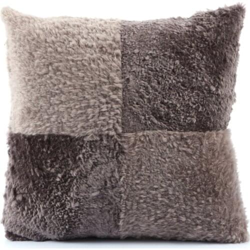 Genuine lamb fur, comfortable and soft square pillow hotel home living room bedroom sofa decorative ornament pillow