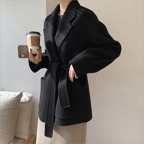 Autumn Womens Wool Coat New Fashion Short Woolen Coat Slim Type Female Winter Wool Jackets Female Outwear