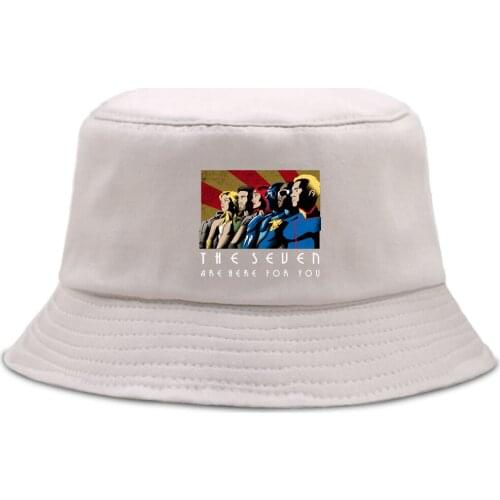 The Seven The Boys Hip Hop Bucket Hat Street Unisex Fisherman Cap Outdoor Sun Shade Panama Caps Summer Foldable Fishing Hats