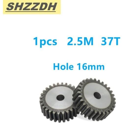 Precision spur gear 2.5 die 37 teeth inner hole 16mm spur gear thickness 25mm No. 45 high frequency quenching