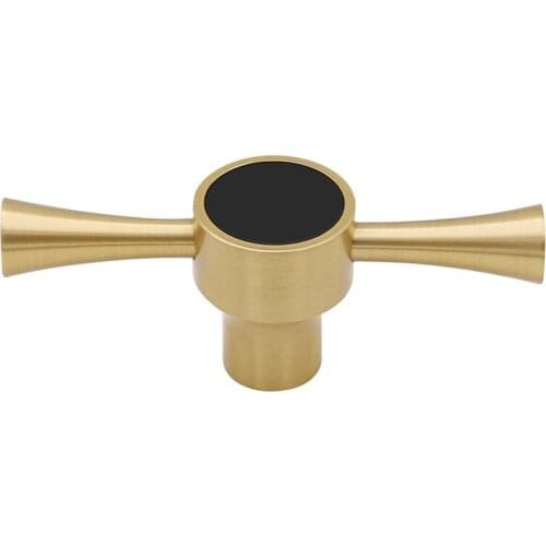 Qiansi Nordic Minimalist Furniture Cabinets Handles Brass Patch Kitchen Cabinet Door Handle Wardrobe Drawer Knob and Pull
