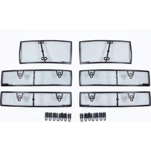 Wtfs Stainless Steel ABS Insect Grille Mesh Grill Inserts Insect Net Insect-Proof Net for Volkswagen Tiguan L 2017-2019 [QP1172]